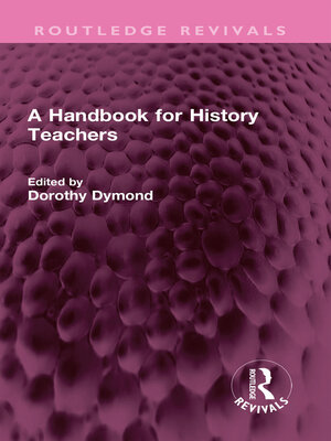 cover image of A Handbook for History Teachers